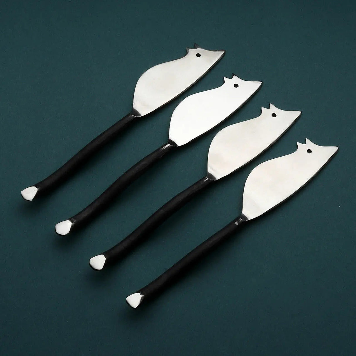 Twig Ratoncito Cheese Spreader/Knife 4 Pc. Set