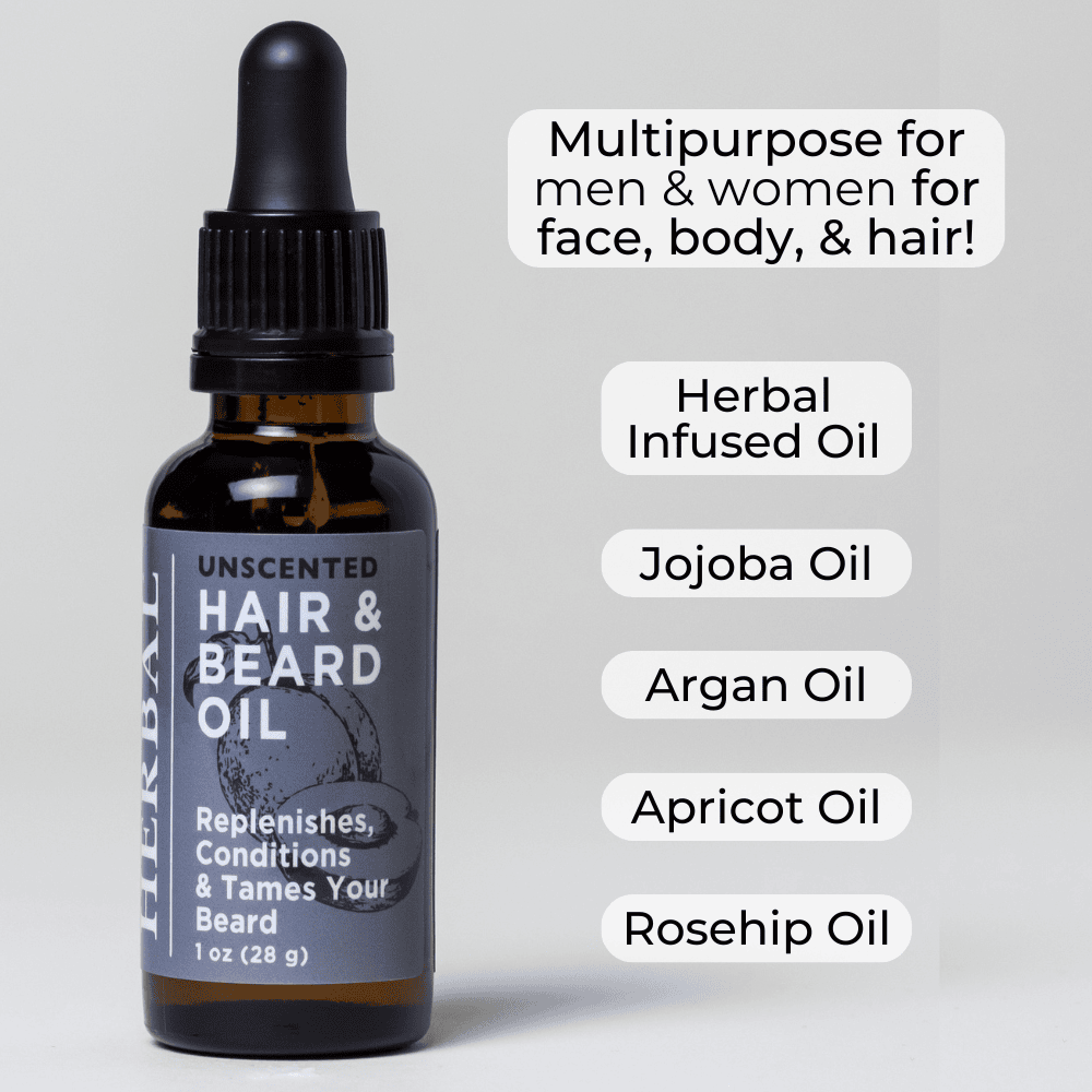 Unscented, Beard and Hair Oil