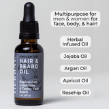 Unscented, Beard and Hair Oil