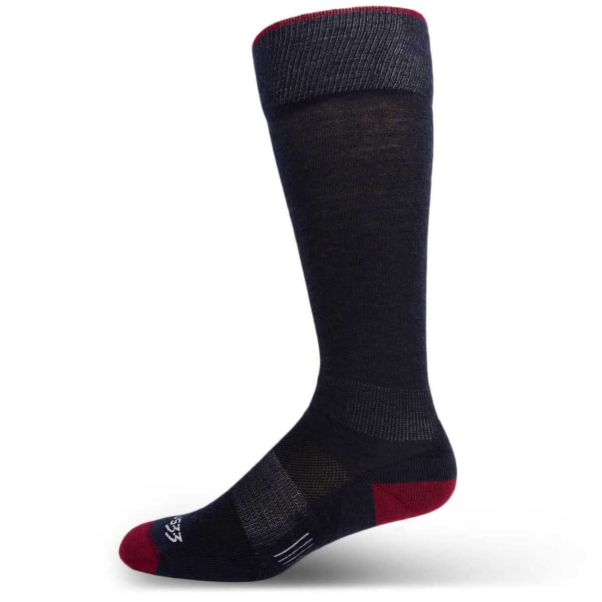 Microweight Cushion - Over the Calf Wool Socks Mountain Heritage