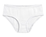 Girls Organic Cotton Brief | White