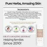 Talc Free Baby Powder, Real Vanilla Amber