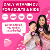 Vitamin D3 + K2 Gummies, Raspberry (120 ct)