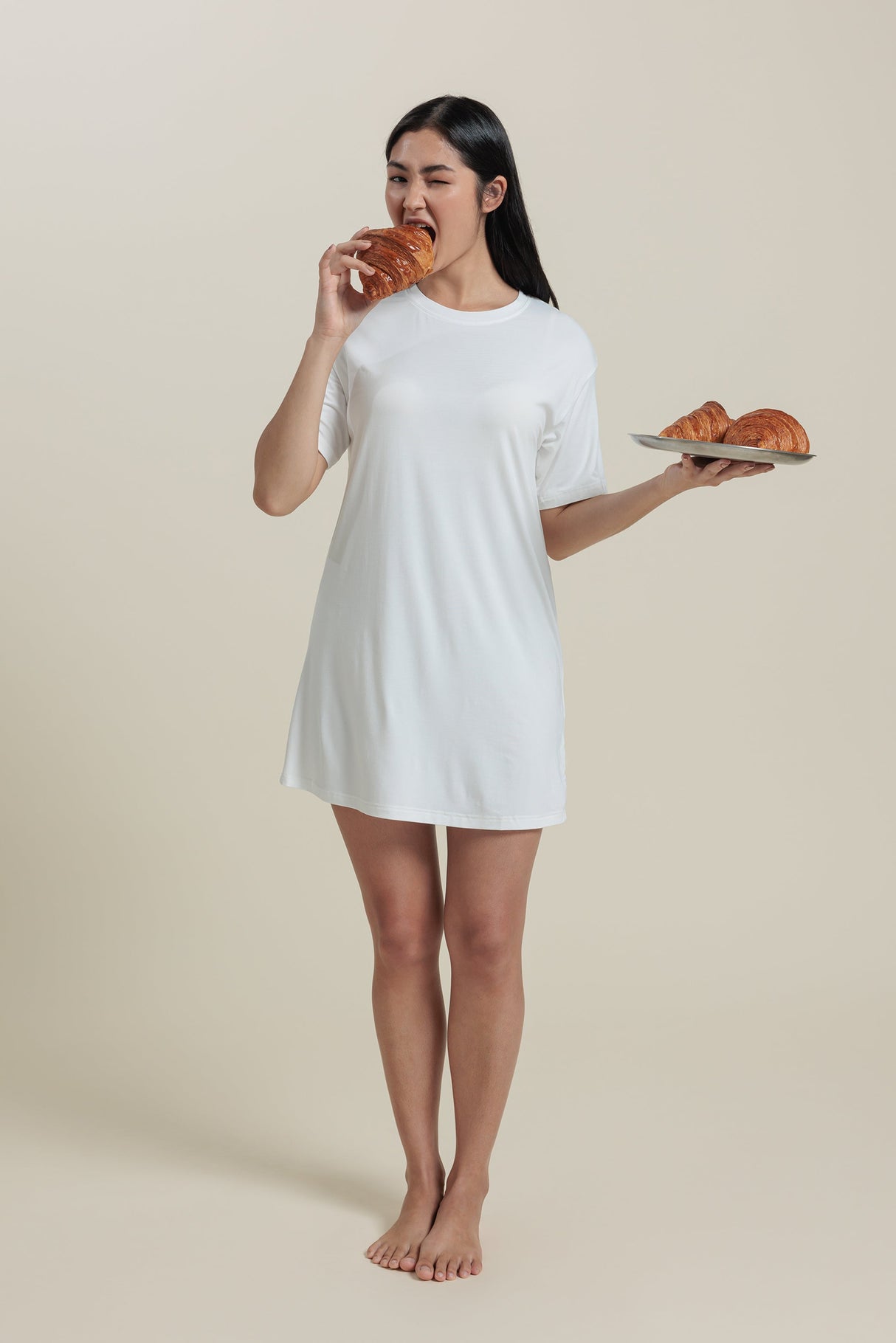 Bamboo Short Sleeve Tee Dress