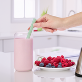 Wide 8" Glass Straw Set - Meadow