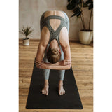 Black Recycled Rubber Yoga Mat