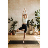 Black Recycled Rubber Yoga Mat