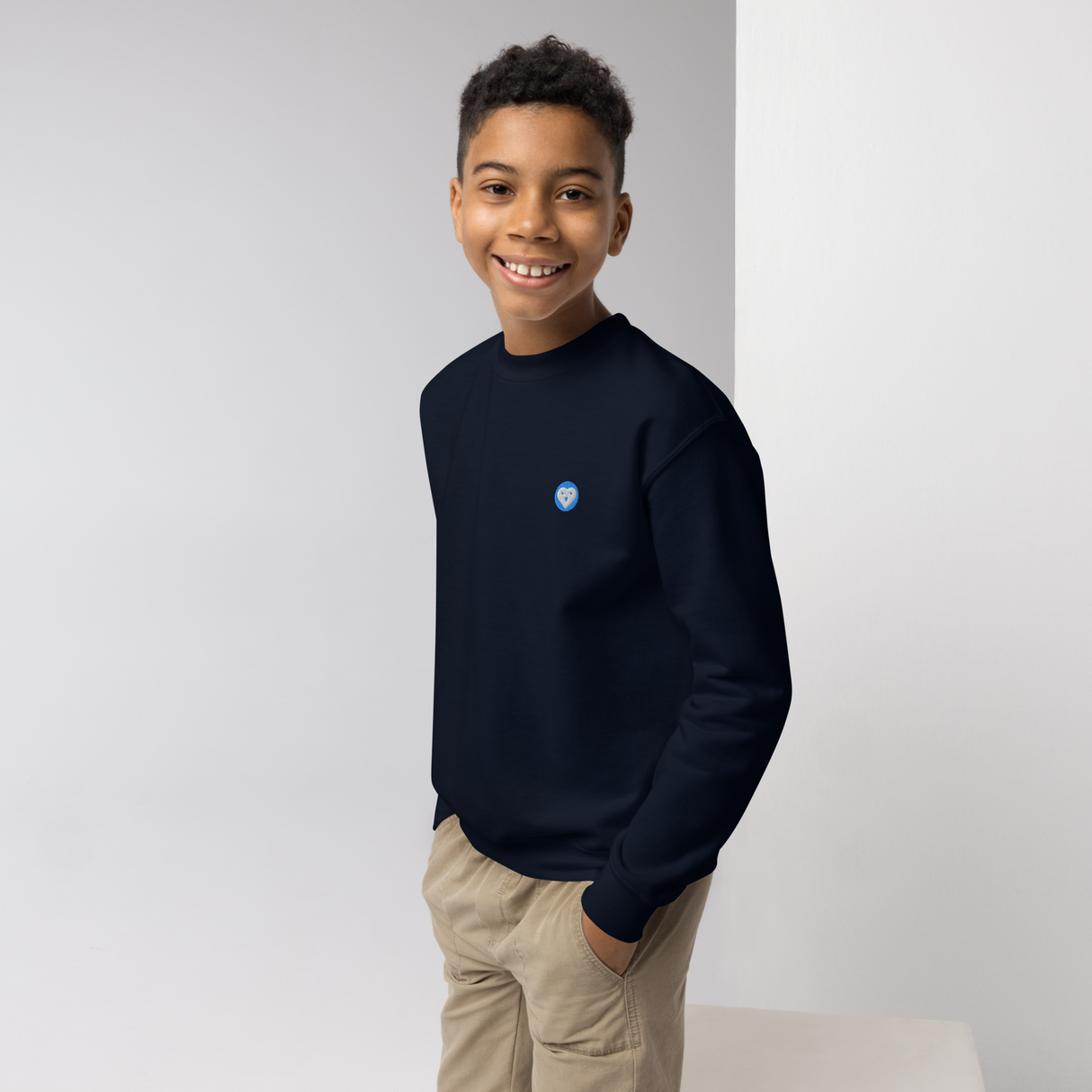 Organic Kids Lead with LOVE Crewneck Sweatshirt