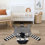 Organic Wool Play Mat + Nursery Rug  | Zebra