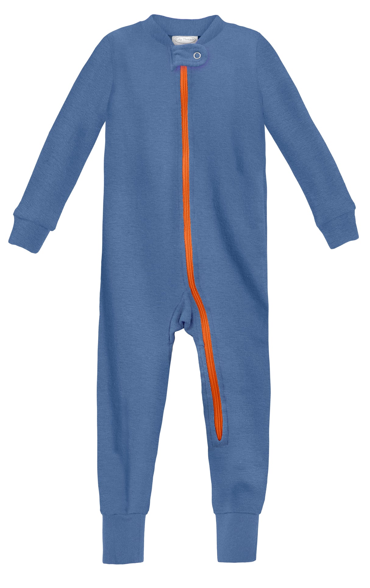 Unisex Organic Zip Footless Footie