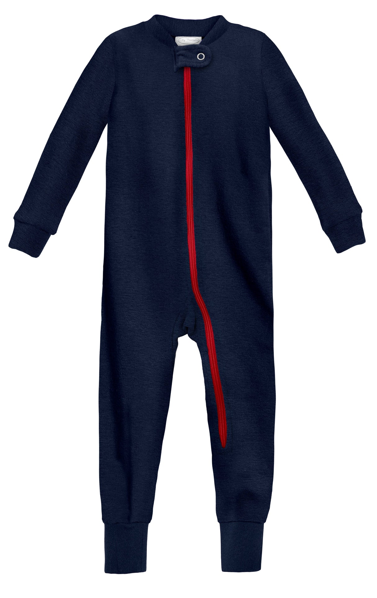 Unisex Organic Zip Footless Footie